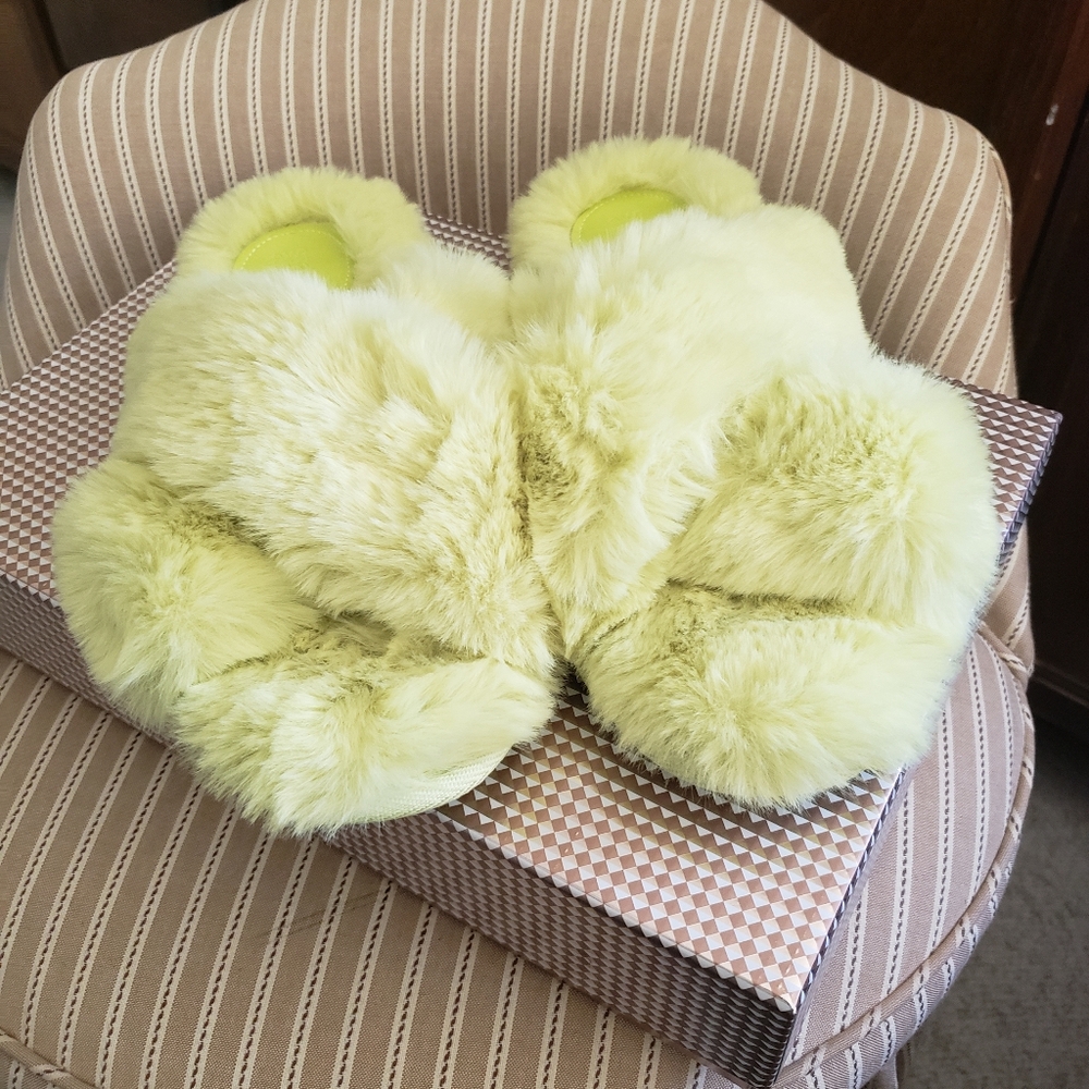 Stars Above fluffy slippers